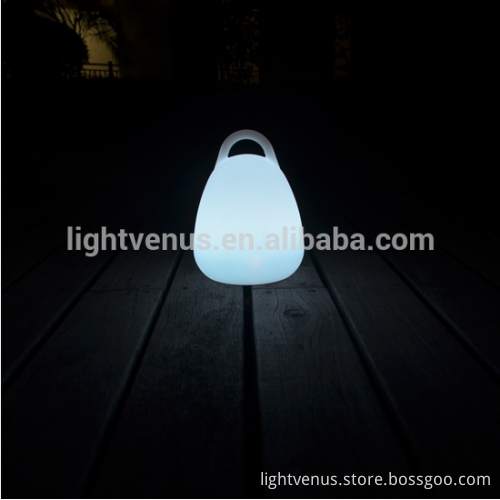Led color change table lamp with remote control lantern shape lamp